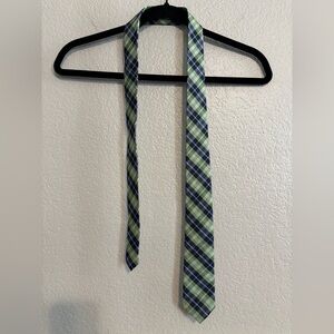 Chaps green and blue plaid boys Tie